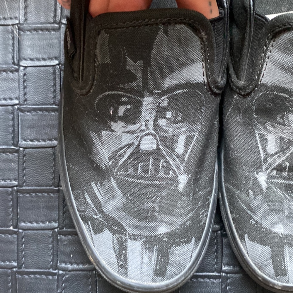 Lightly Worn Darth Vader Vans Slip On Shoes - image 2
